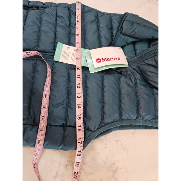 NEW!! Marmot Highlander Womens Down Vest XS Green Insulated Lightweight Packable - Picture 16 of 16